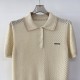 2025SS Short Sleeve MIU MIU Miu Popular Spring/Summer Items featured in magazines