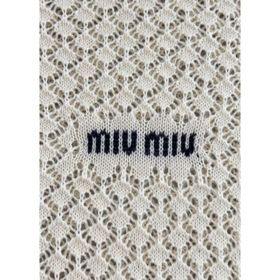 2025SS Short Sleeve MIU MIU Miu Popular Spring/Summer Items featured in magazines