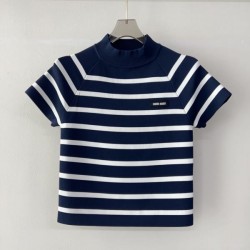 2025SS Short Sleeve MIU MIU Miu Miu Recommended New Products This Summer