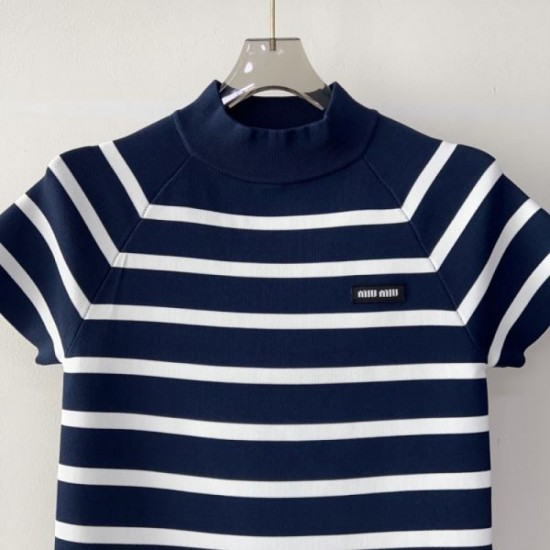 2025SS Short Sleeve MIU MIU Miu Miu Recommended New Products This Summer 2025SS Short Sleeve MIU MIU Miu Miu Recommended New Products This Summer