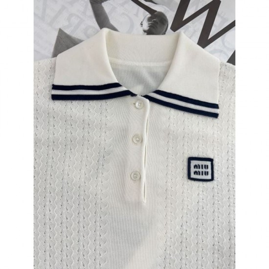 2025SS Short Sleeve MIU MIU Miu Miu Popular new summer 2025 2025SS Short Sleeve MIU MIU Miu Miu Popular new summer 2025