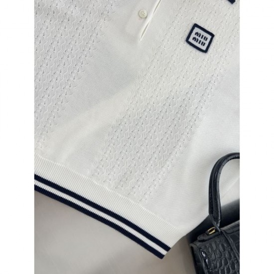 2025SS Short Sleeve MIU MIU Miu Miu Popular new summer 2025 2025SS Short Sleeve MIU MIU Miu Miu Popular new summer 2025