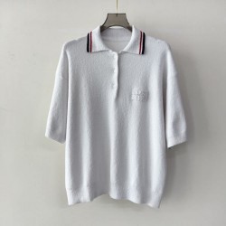 2025SS Short Sleeve MIU MIU Miu Miu A charming trendy style