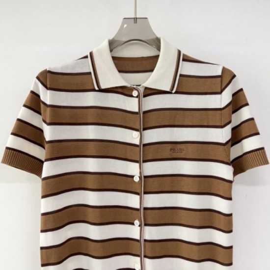 2025SS Short Sleeve PRADA Prada A very popular new top that is sure to sell out