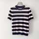 2025SS Short Sleeve PRADA Latest Color Short Sleeves that stand out in early spring