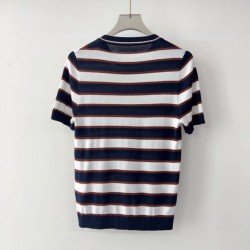 2025SS Short Sleeve PRADA Latest Color Short Sleeves that stand out in early spring