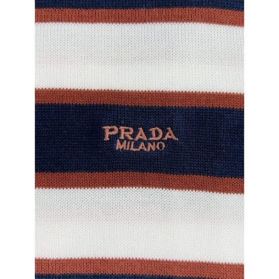 2025SS Short Sleeve PRADA Latest Color Short Sleeves that stand out in early spring
