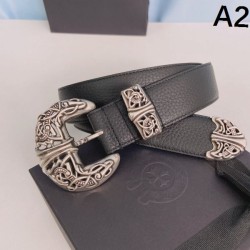 2025FW Explosive Belt CHROME HEARTS Chrome Hearts Explosive Popular Classic Items This Season Luxury
