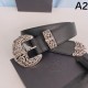 2025FW Explosive Belt CHROME HEARTS Chrome Hearts Explosive Popular Classic Items This Season Luxury