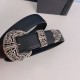 2025FW Explosive Belt CHROME HEARTS Chrome Hearts Explosive Popular Classic Items This Season Luxury