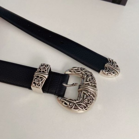 2025FW Explosive Belt CHROME HEARTS Chrome Hearts Explosive Popular Classic Items This Season Luxury