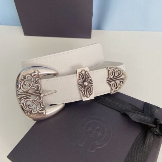 2025FW Gift Belt CHROME HEARTS Chrome Hearts Perfect as a Christmas present High-class design