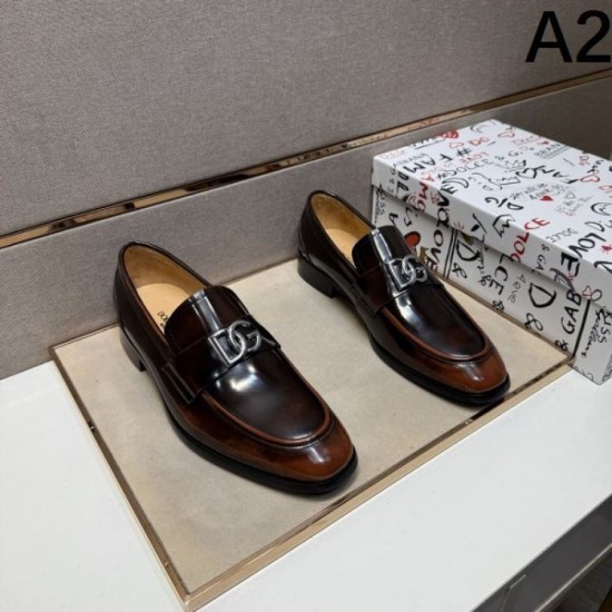 2025 Fall/Winter New DOLCE & GABBANA Dolce & Gabbana Men's Business Shoes High visibility and elegant impression