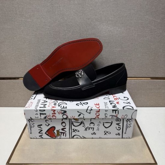 2025 Fall/Winter New DOLCE & GABBANA Dolce & Gabbana Men's Business Shoes High visibility and elegant impression