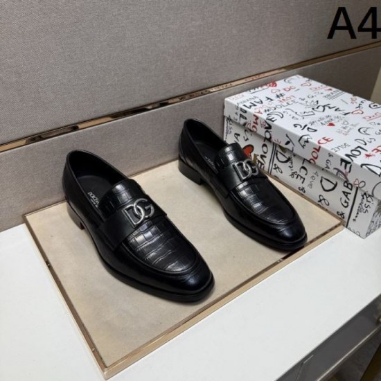 2025 Fall/Winter New DOLCE & GABBANA Dolce & Gabbana Men's Business Shoes Luxurious Celebrity Favorite