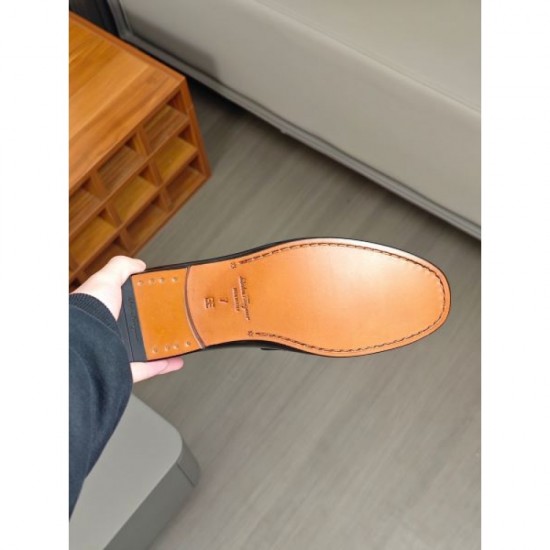 FERRAGAMO Salvatore Ferragamo 2025SS Pre-stocked Men's Business Shoes