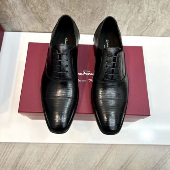 2025 Fall/Winter New Item FERRAGAMO Salvatore Ferragamo Men's Business Shoes Simple and Sophisticated Product