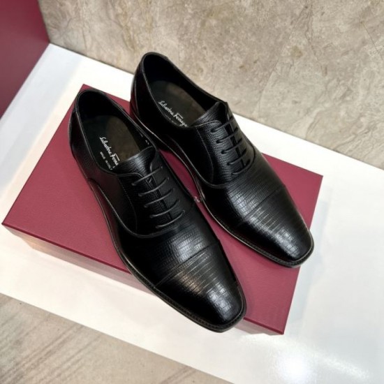 2025 Fall/Winter New Item FERRAGAMO Salvatore Ferragamo Men's Business Shoes Simple and Sophisticated Product