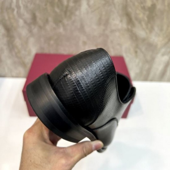 2025 Fall/Winter New Item FERRAGAMO Salvatore Ferragamo Men's Business Shoes Simple and Sophisticated Product