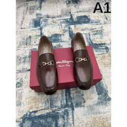 2025 Fall/Winter New Items FERRAGAMO Salvatore Ferragamo Men's Business Shoes New Items with High Ratings