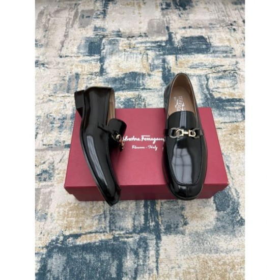 2025 Fall/Winter New Items FERRAGAMO Salvatore Ferragamo Men's Business Shoes New Items with High Ratings