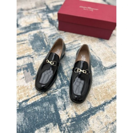 2025 Fall/Winter New Items FERRAGAMO Salvatore Ferragamo Men's Business Shoes New Items with High Ratings