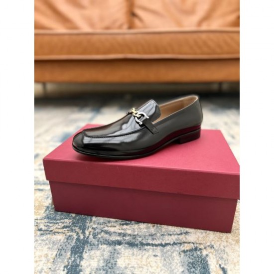 2025 Fall/Winter New Items FERRAGAMO Salvatore Ferragamo Men's Business Shoes New Items with High Ratings