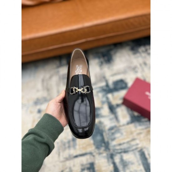 2025 Fall/Winter New Items FERRAGAMO Salvatore Ferragamo Men's Business Shoes New Items with High Ratings