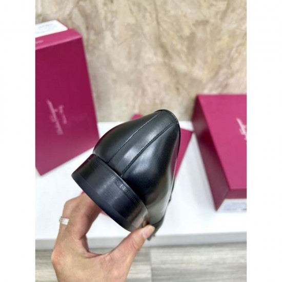 2025 Autumn/Winter New Item FERRAGAMO Salvatore Ferragamo Men's Business Shoes High-quality feel perfect as a gift