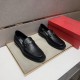 2025 Fall/Winter New Items FERRAGAMO Salvatore Ferragamo Men's Business Shoes Luxury Shoes Available on Sale