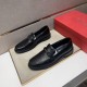 2025 Fall/Winter New Items FERRAGAMO Salvatore Ferragamo Men's Business Shoes Luxury Shoes Available on Sale