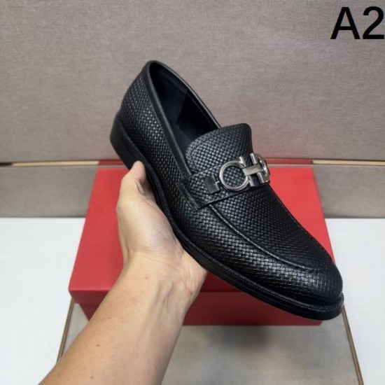 2025 Fall/Winter New Item FERRAGAMO Salvatore Ferragamo Men's Business Shoes Popular No. 1 Gift Item