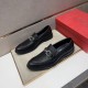 2025 Fall/Winter New Item FERRAGAMO Salvatore Ferragamo Men's Business Shoes Popular No. 1 Gift Item