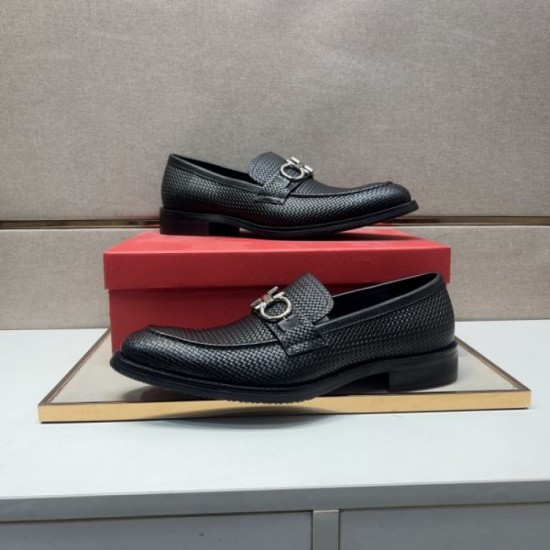 2025 Fall/Winter New Item FERRAGAMO Salvatore Ferragamo Men's Business Shoes Popular No. 1 Gift Item