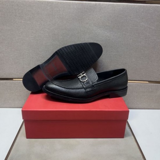 2025 Fall/Winter New Item FERRAGAMO Salvatore Ferragamo Men's Business Shoes Popular No. 1 Gift Item