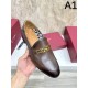 2025 Autumn/Winter New Item FERRAGAMO Salvatore Ferragamo Men's Business Shoes A gem that brings out the charm of adults