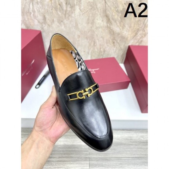 2025 Autumn/Winter New Item FERRAGAMO Salvatore Ferragamo Men's Business Shoes A gem that brings out the charm of adults