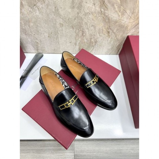 2025 Autumn/Winter New Item FERRAGAMO Salvatore Ferragamo Men's Business Shoes A gem that brings out the charm of adults