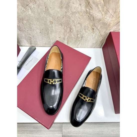 2025 Autumn/Winter New Item FERRAGAMO Salvatore Ferragamo Men's Business Shoes A gem that brings out the charm of adults
