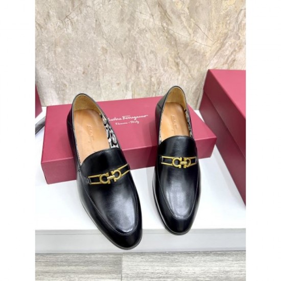 2025 Autumn/Winter New Item FERRAGAMO Salvatore Ferragamo Men's Business Shoes A gem that brings out the charm of adults