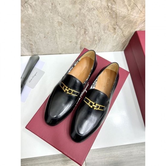 2025 Autumn/Winter New Item FERRAGAMO Salvatore Ferragamo Men's Business Shoes A gem that brings out the charm of adults