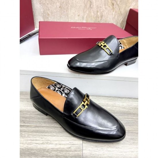 2025 Autumn/Winter New Item FERRAGAMO Salvatore Ferragamo Men's Business Shoes A gem that brings out the charm of adults