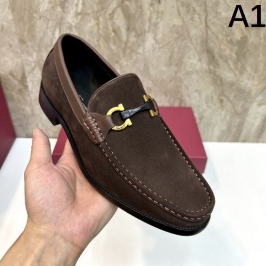 2025 Fall/Winter New Items FERRAGAMO Salvatore Ferragamo Men's Business Shoes New items that are sure to fall in love at first sight