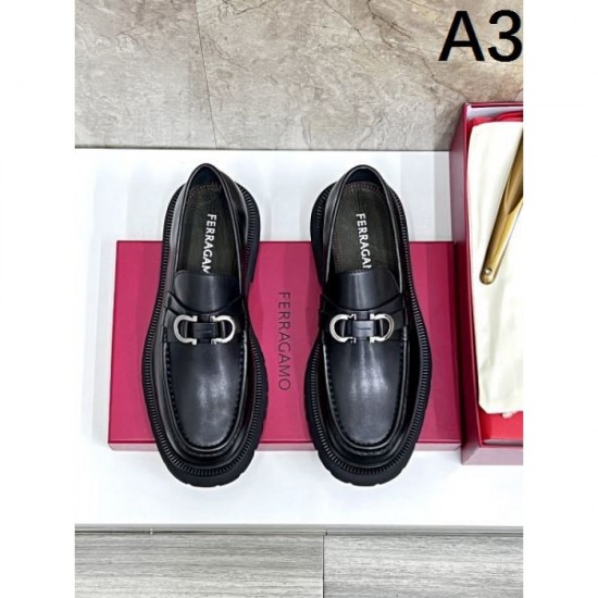 2025FW Men's Business Shoes FERRAGAMO Salvatore Ferragamo A gem that is active in the long season