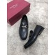 2025FW Men's Business Shoes FERRAGAMO Salvatore Ferragamo Design that draws attention to your feet