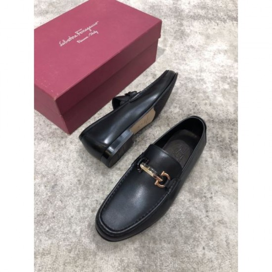 2025FW Men's Business Shoes FERRAGAMO Salvatore Ferragamo Design that draws attention to your feet
