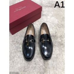 2025FW Men's Business Shoes FERRAGAMO Salvatore Ferragamo Inverted charm suitable for casual wear