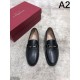2025FW Men's Business Shoes FERRAGAMO Salvatore Ferragamo Inverted charm suitable for casual wear