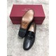 2025FW Men's Business Shoes FERRAGAMO Salvatore Ferragamo Inverted charm suitable for casual wear
