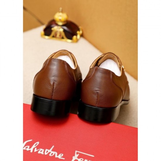 2025FW Men's Business Shoes FERRAGAMO Salvatore Ferragamo Autumn/Winter Limited Sale!